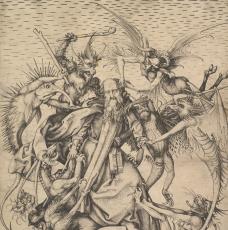 Saint Antoine attaqué par des monstres