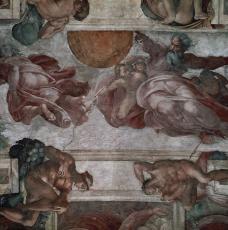 La Création des astres de Michel-Ange, Michelangelo Buonarroti dit (1475-1564)