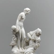 Pygmalion au pied d’une statue qui s’anime
