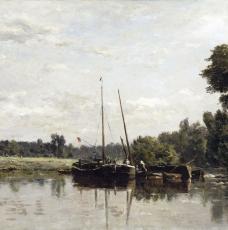 Les Péniches - Daubigny