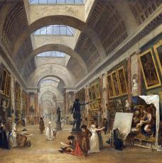 Projet d’aménagement de la Grande Galerie du Louvre en 1796