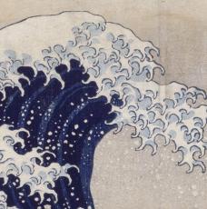 Tableau La Grande Vague au large de Kanagawa (3 Parties) - 60 x 30 cm
