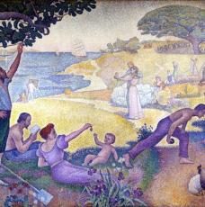 Paul Signac (1863-1935), Au temps d’harmonie (L’âge d’or n’est pas dans le passé, il est dans l’avenir). 1893-1895, peinture (huile sur toile), 300 × 400 cm. Montreuil, mairie