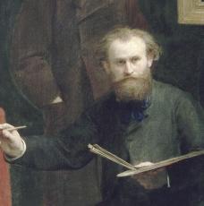 Un atelier aux Batignolles Détail d’Édouard Manet Henri Fantin-Latour (1836-1904)