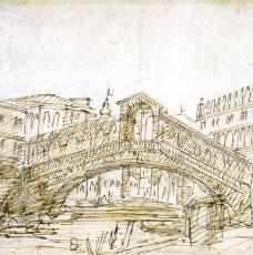 Le Grand Canal à Venise et le pont Rialto vu du Sud Antonio Canaletto (1697-1768)
