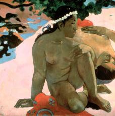 Paul Gauguin (1848-1903), Aha oe feii? (Eh quoi ! Tu es jalouse ?). 1892, peinture (huile sur toile), 66 × 89 cm. Russie, Moscou, musée des Beaux-Arts Pouchkine (no inv. Ж-3269)