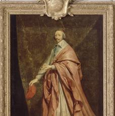 Philippe de Champaigne (1602-1674), Le Cardinal de Richelieu. Vers 1639, peinture (huile sur toile), 222 × 155 cm. Paris, musée du Louvre (Inv. 1136)