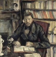 Paul Cézanne (1839-1906), Gustave Geffroy. Entre 1895 et 1896, peinture (huile sur toile), 117 × 89,5 cm. Paris, musée d’Orsay