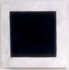 Kasimir Malevitch (1878-1935), Carré noir. Vers 1923-1930, peinture (huile sur plâtre), 36,7 × 36,7 × 9,2 cm. Paris, Centre Pompidou – musée national d’Art moderne – Centre de création industrielle