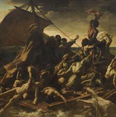 Théodore Géricault (1791-1824), Le Radeau de La Méduse. Titre ancien : Scène de naufrage. 1818-1819, peinture (huile sur toile), 491 × 716 cm. Paris, musée du Louvre (INV 4884)
