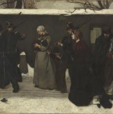 Alfred Stevens (1823-1906), Ce qu’on appelle le vagabondage, dit aussi Les Chasseurs de Vincennes. 1854, peinture (huile sur toile), 131 × 164,5 cm. Paris, musée d’Orsay (RF 20847)