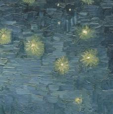 La Nuit étoilée – Vincent Van Gogh – Musée d’Orsay – Huile sur toile - détail 2
