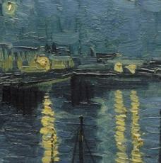 La Nuit étoilée – Vincent Van Gogh – Musée d’Orsay – Huile sur toile - détail 3