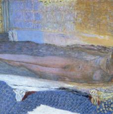 Femme nue dans une baignoire