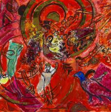 Décor de scène pour la Flûte enchantée de Mozart - Marc Chagall - Centre Pompidou – musée national d’Art moderne 