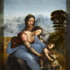 La Vierge, l'Enfant Jésus et sainte Anne - Léonard de Vinci