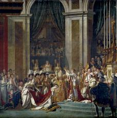 Sacre de l'empereur Napoléon et couronnement de l'impératrice Joséphine à Notre- Dame, le 2 décembre 1804 