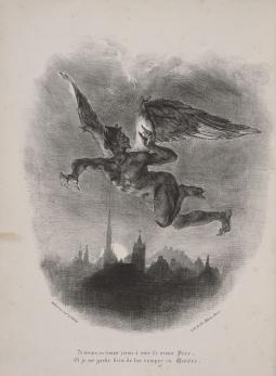 Méphisto dans les airs - Delacroix