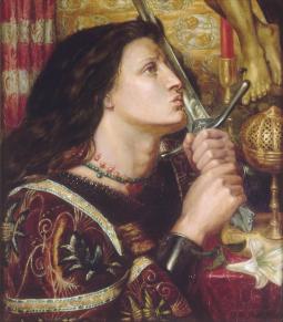 Jeanne-d'Arc embrassant l'épée de la dévlivrance