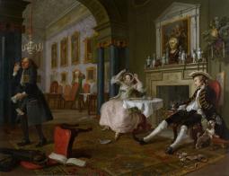 Jeune couple anglais au XVIIIe siècle