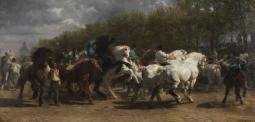 des chevaux avec des maquignons