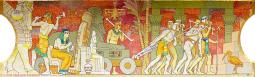un sculpteur assyrien, un peintre égyptien, des esclaves égyptiens tirant un char