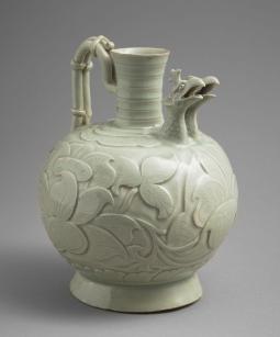 verseuse à double bec en céladon