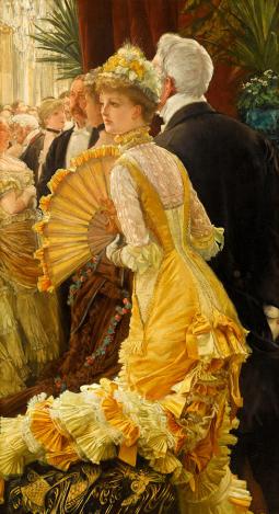 Jacques Joseph Tissot, dit James Tissot (1836-1902), Evening (Le Bal). 1878, peinture (huile sur toile), 91 × 51 cm. Paris, musée d’Orsay