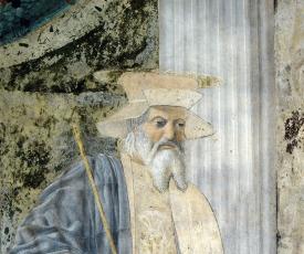 Saint Sigismond vénéré par Sigismond Malatesta, détail - Piero della Francesca