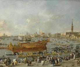 Le Départ du Bucentaure vers le Lido de Venise - Francesco Guardi