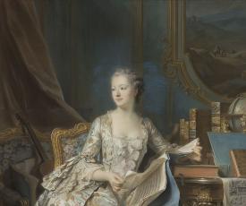 Portrait en pied de la marquise de Pompadour - Quentin La Tour