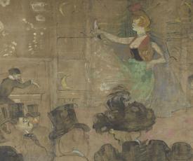 des spectateurs de dos regardent une danseuse