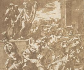 dessin d'une scène de chaos