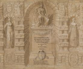 dessin d'un frontispice