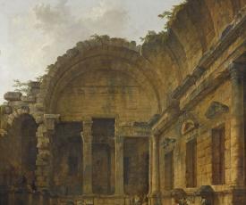 ruine d'un temple à Nîmes