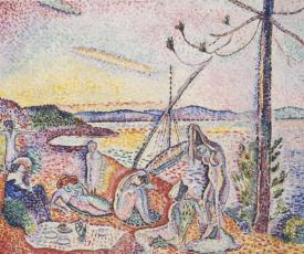 personnes en bord de mer
