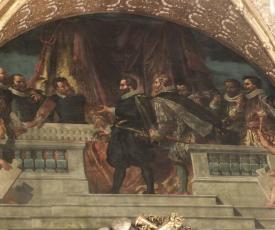 Henri IV présente la de la Galerie du bord de l'eau