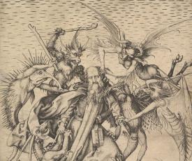 Saint Antoine attaqué par des monstres