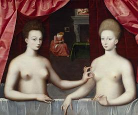 Portrait présumé de Gabrielle d’Estrées et une de ses sœurs la duchesse de Villars