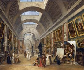 Projet d’aménagement de la Grande Galerie du Louvre en 1796