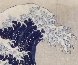 Détail de "La Grande vague" - Série "Trente-six vues du Mont Fuji