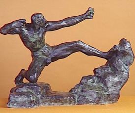 Antoine Bourdelle (1861-1929), Héraklès (étude sans arc). 1909, sculpture (bronze). Paris, musée Bourdelle