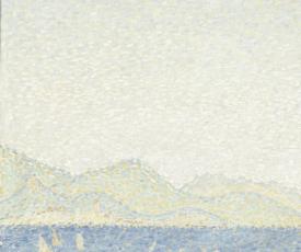 Paul Signac (1863-1935), Femmes au puits (Jeunes Provençales au puits. Décoration pour un panneau dans la pénombre [détail du chemin sur la colline]). 1892, peinture (huile sur toile), 194,5 × 130 cm. Paris, musée d’Orsay (RF 1979 5)