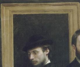 Un atelier aux Batignolles Détail d’Auguste Renoir Henri Fantin-Latour (1836-1904)