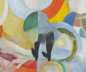 Manège de cochons Détail des deux jambes gainées de noir Robert Delaunay (1885-1941)