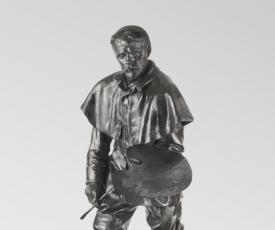 Auguste Rodin (1840-1917), Jules Bastien-Lepage. 1887-1889, fondu en 1988, sculpture (bronze), 175,3 × 91,4 × 85,1 cm. États-Unis d’Amérique, Philadelphie, Philadelphia Museum of Art (2009-239-1)