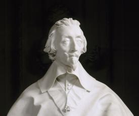 Gian Bernini dit Le Bernin (1598-1680), Le Cardinal Armand-Jean du Plessis de Richelieu, cardinal-duc (1585-1642), homme politique. 1640-1641, sculpture (marbre), 84 × 26 × 33 cm. Paris, musée du Louvre (M.R. 2165)