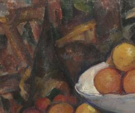 Paul Cézanne (1839-1906), Pommes et oranges (détail de la tenture). Vers 1899, peinture (huile sur toile), 74 × 93 cm. Paris, musée d’Orsay