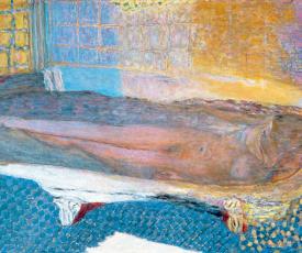 Pierre Bonnard (1867-1947), Nu dans le bain (Nu dans la baignoire). 1936, peinture (huile sur toile), 93 × 147 cm. Paris, musée d’Art moderne de la Ville de Paris