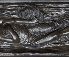 Auguste Préault (1809-1879), Ophélie. 1842, fondu en 1876, sculpture (bronze), 200 × 75 × 20 cm. Paris, musée d’Orsay